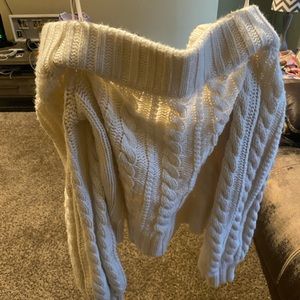 Off shoulder sweater